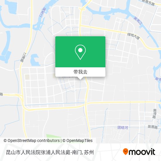 昆山市人民法院张浦人民法庭-南门地图