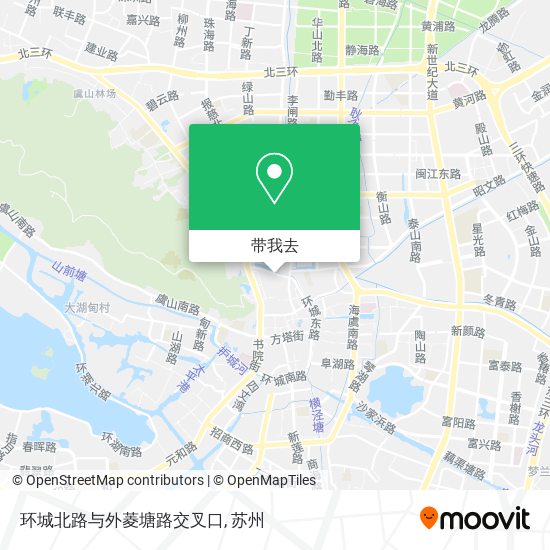环城北路与外菱塘路交叉口地图