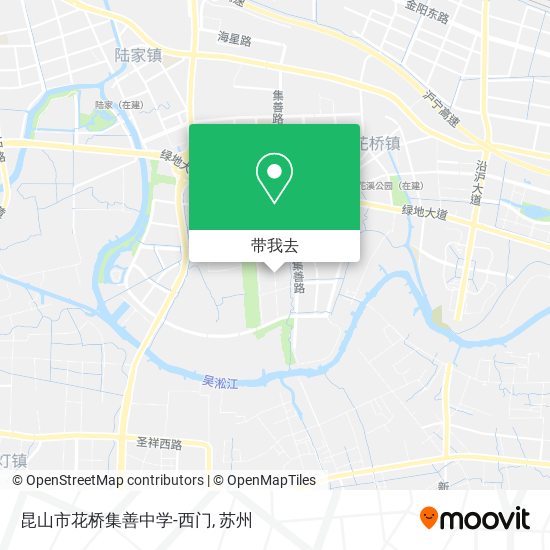 昆山市花桥集善中学-西门地图