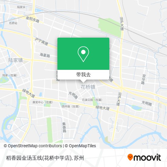 稻香园金汤玉线(花桥中学店)地图