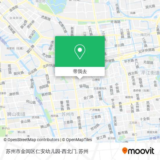 苏州市金闾区仁安幼儿园-西北门地图