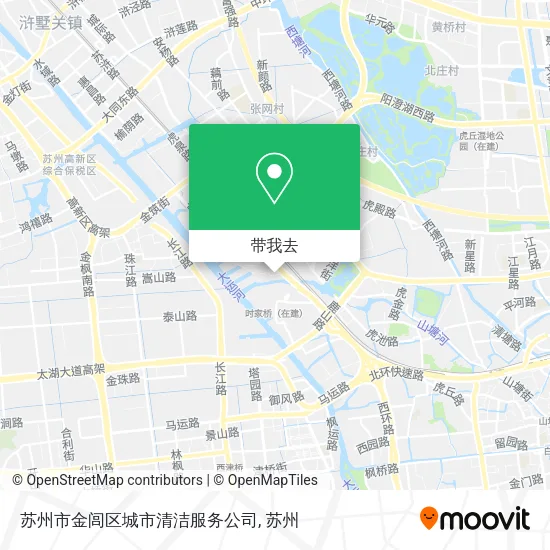 苏州市金闾区城市清洁服务公司地图
