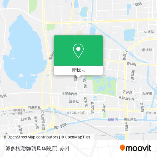 派多格宠物(清风华院店)地图