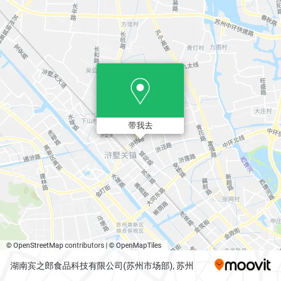 湖南宾之郎食品科技有限公司(苏州市场部)地图