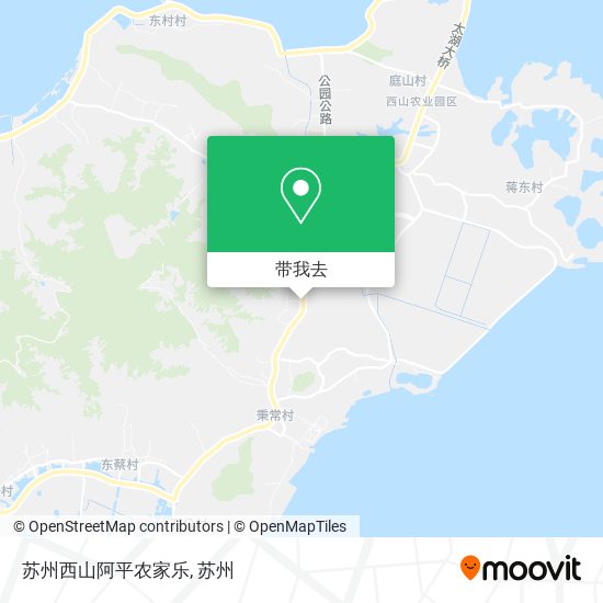 苏州西山阿平农家乐地图