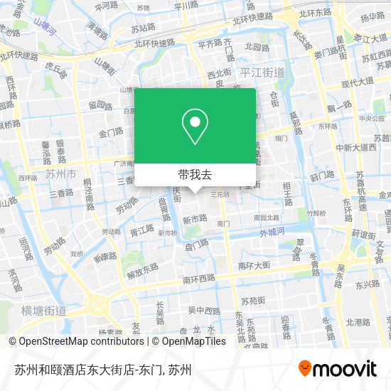 苏州和颐酒店东大街店-东门地图