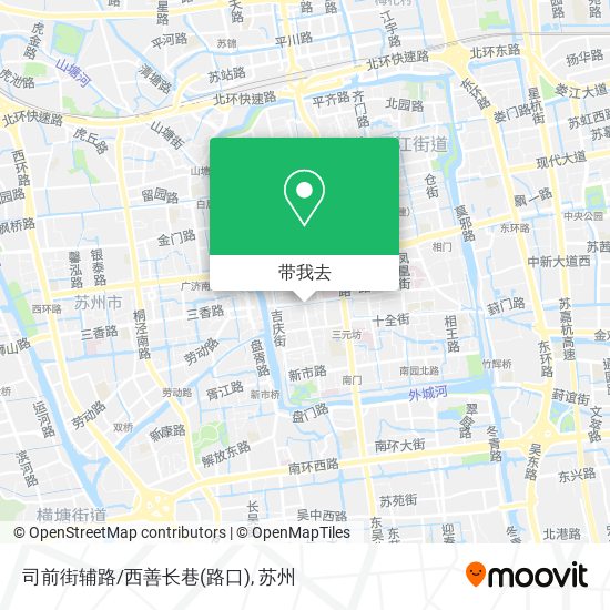 司前街辅路/西善长巷(路口)地图