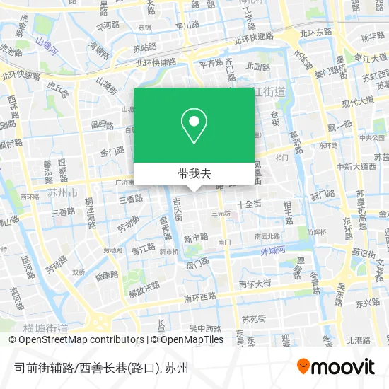 司前街辅路/西善长巷(路口)地图