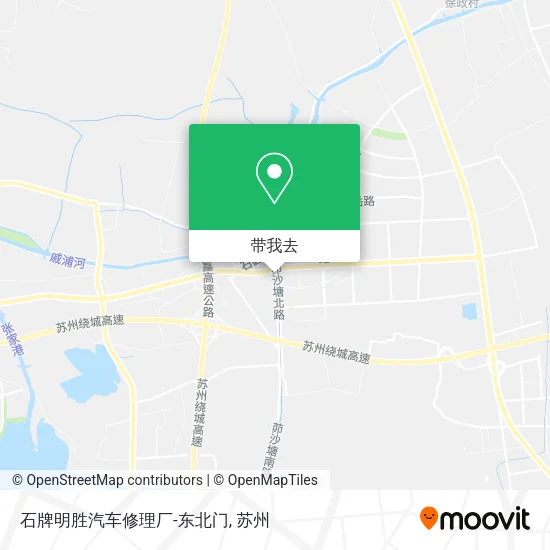 石牌明胜汽车修理厂-东北门地图
