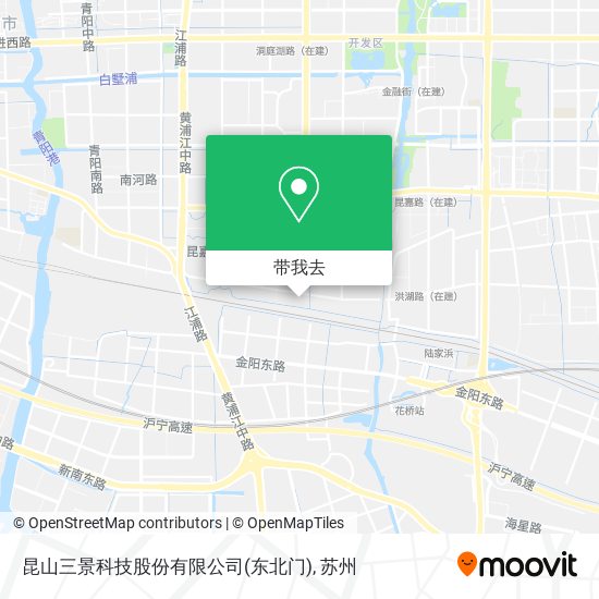 昆山三景科技股份有限公司(东北门)地图