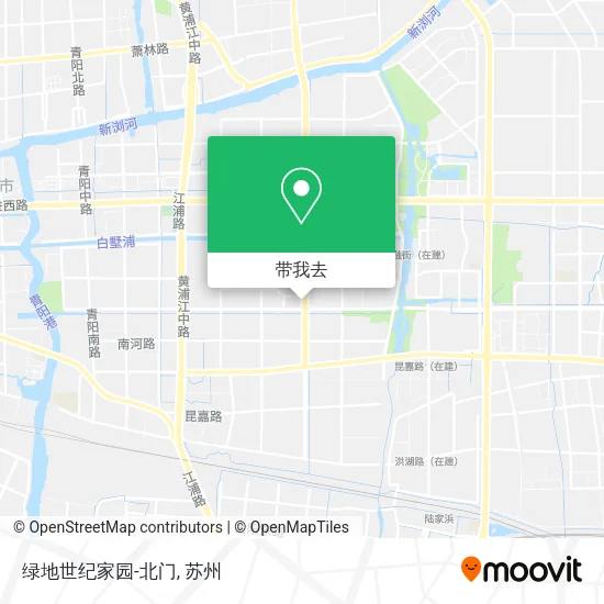 绿地世纪家园-北门地图