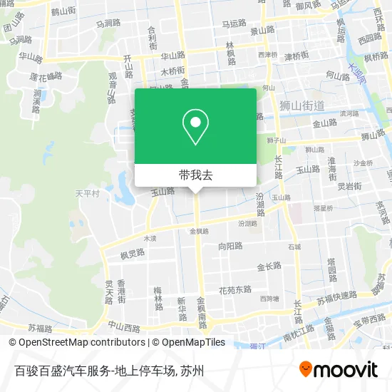 百骏百盛汽车服务-地上停车场地图