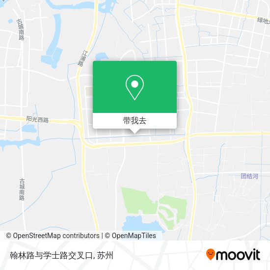 翰林路与学士路交叉口地图