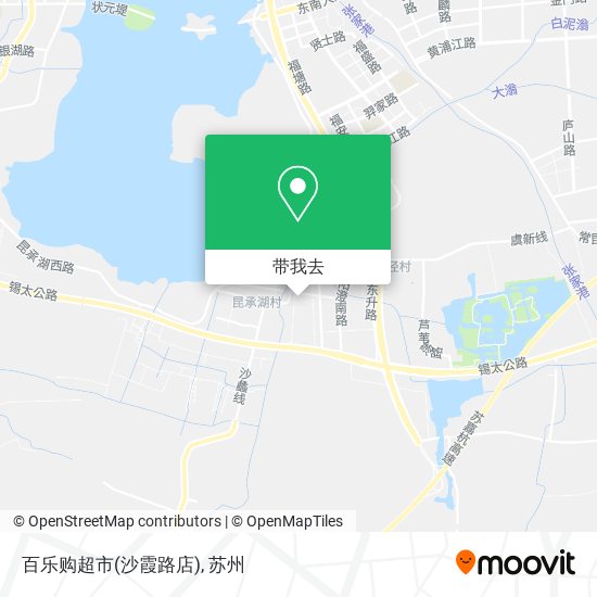 百乐购超市(沙霞路店)地图