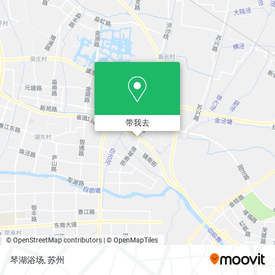 琴湖浴场地图