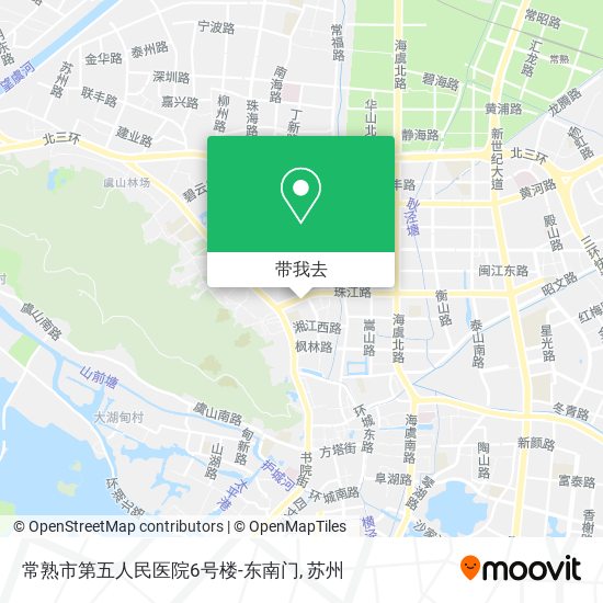 常熟市第五人民医院6号楼-东南门地图