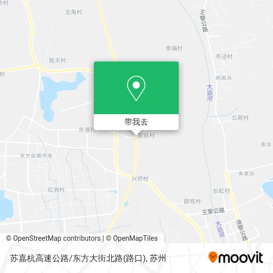 苏嘉杭高速公路/东方大街北路(路口)地图