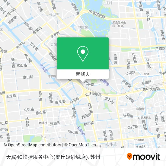 天翼4G快捷服务中心(虎丘婚纱城店)地图