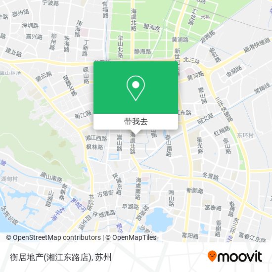 衡居地产(湘江东路店)地图