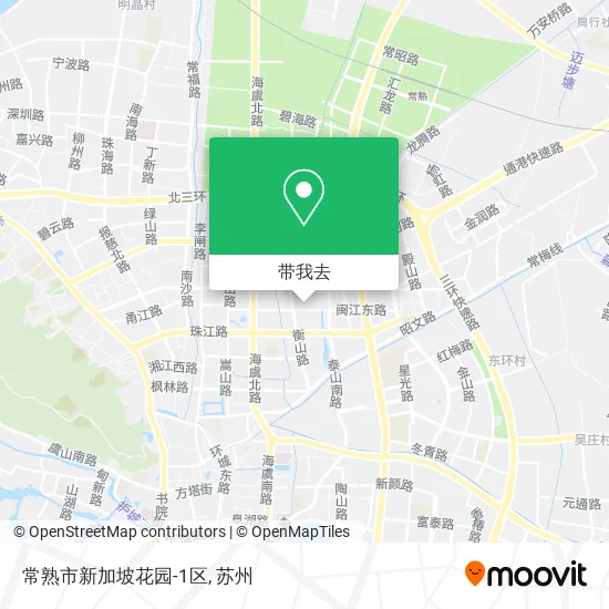 常熟市新加坡花园-1区地图