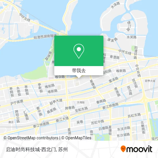 启迪时尚科技城-西北门地图