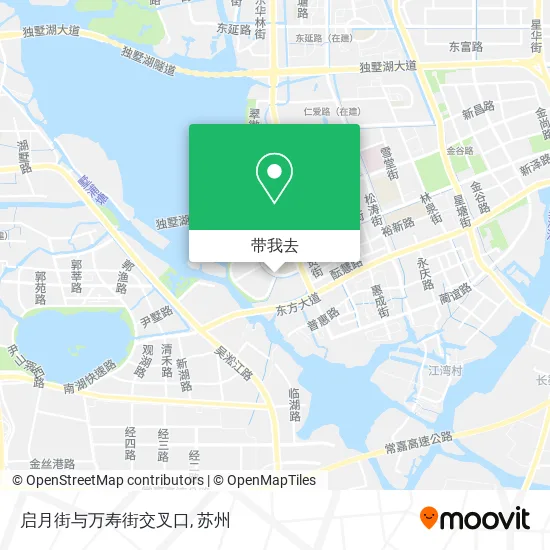 启月街与万寿街交叉口地图