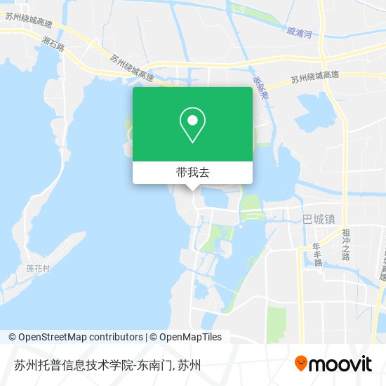 苏州托普信息技术学院-东南门地图