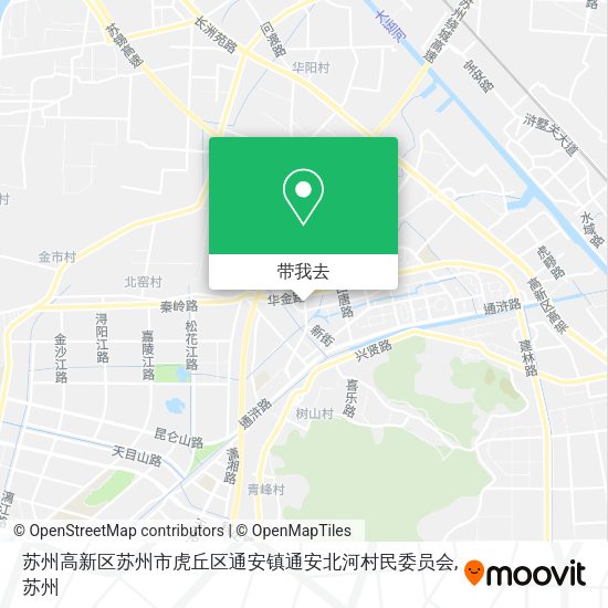 苏州高新区苏州市虎丘区通安镇通安北河村民委员会地图