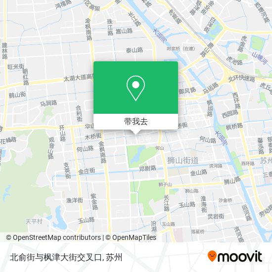 北俞街与枫津大街交叉口地图