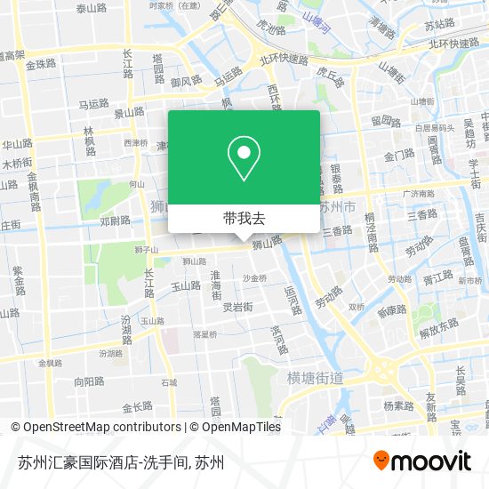 苏州汇豪国际酒店-洗手间地图