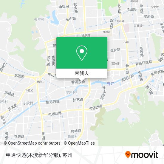 申通快递(木渎新华分部)地图