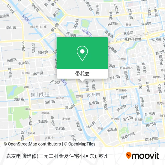 嘉友电脑维修(三元二村金夏住宅小区东)地图