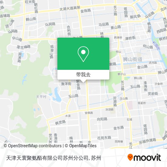 天津天寰聚氨酯有限公司苏州分公司地图