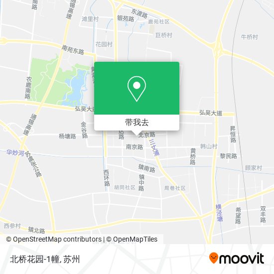 北桥花园-1幢地图