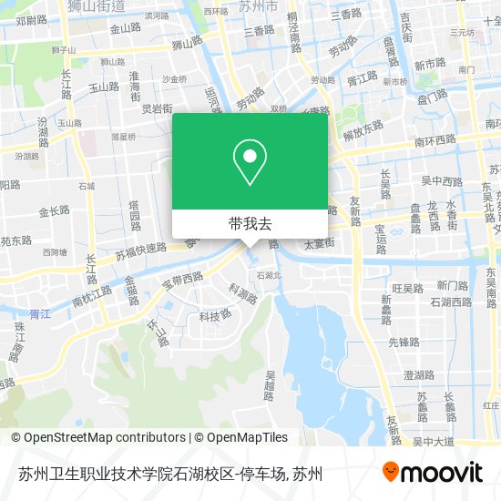苏州卫生职业技术学院石湖校区-停车场地图