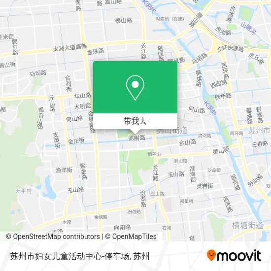 苏州市妇女儿童活动中心-停车场地图