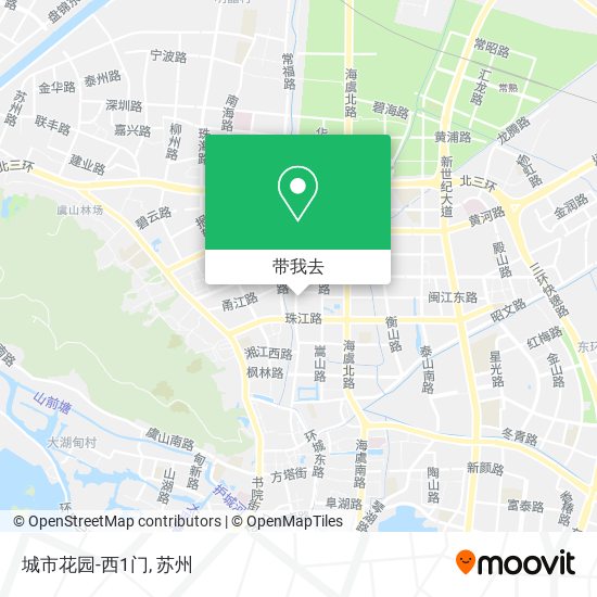 城市花园-西1门地图