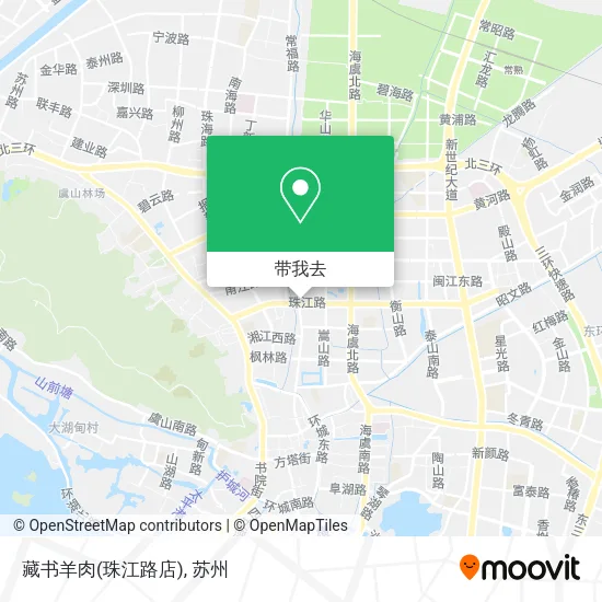 藏书羊肉(珠江路店)地图
