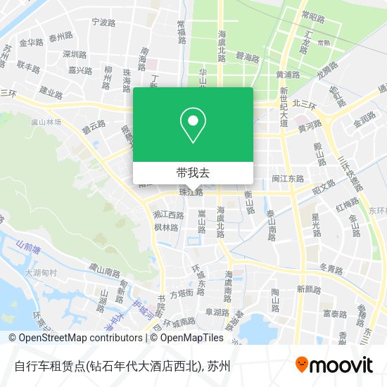 自行车租赁点(钻石年代大酒店西北)地图