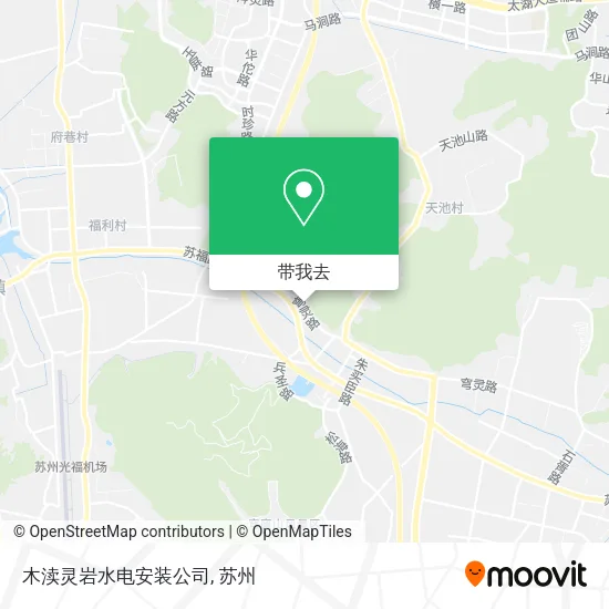 木渎灵岩水电安装公司地图