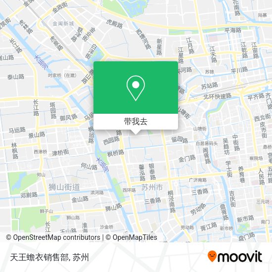 天王蟾衣销售部地图