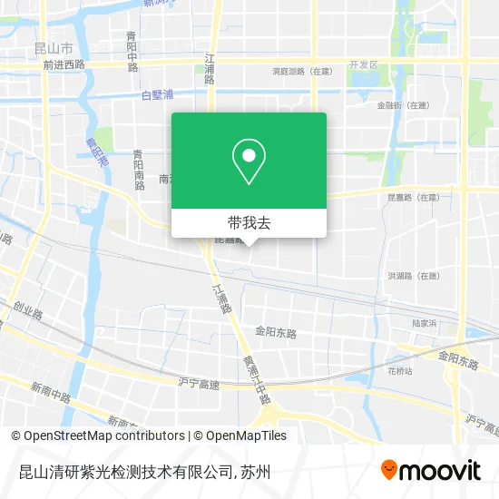 昆山清研紫光检测技术有限公司地图