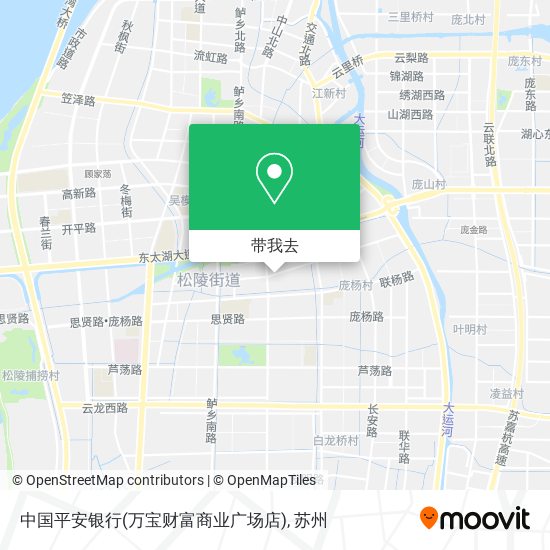 中国平安银行(万宝财富商业广场店)地图