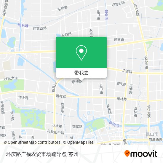 环庆路广福农贸市场疏导点地图