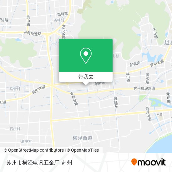 苏州市横泾电讯五金厂地图