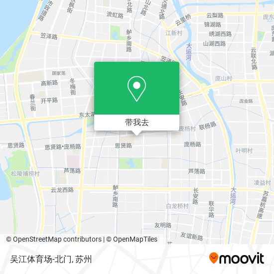 吴江体育场-北门地图