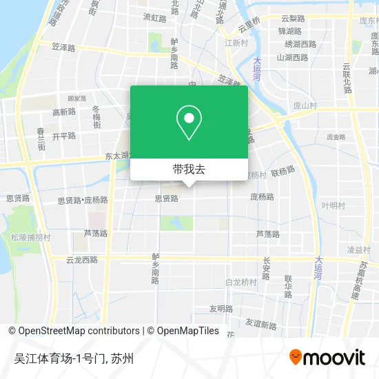 吴江体育场-1号门地图