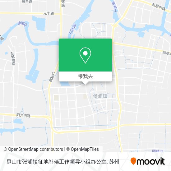 昆山市张浦镇征地补偿工作领导小组办公室地图