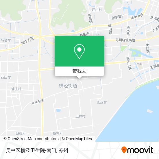 吴中区横泾卫生院-南门地图