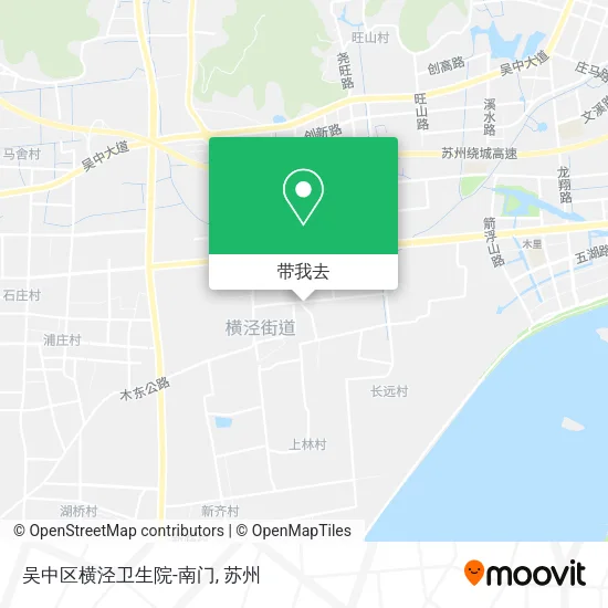 吴中区横泾卫生院-南门地图